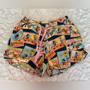 Peter Alexander Mickey Mouse Australia Pajama Shorts Size Small